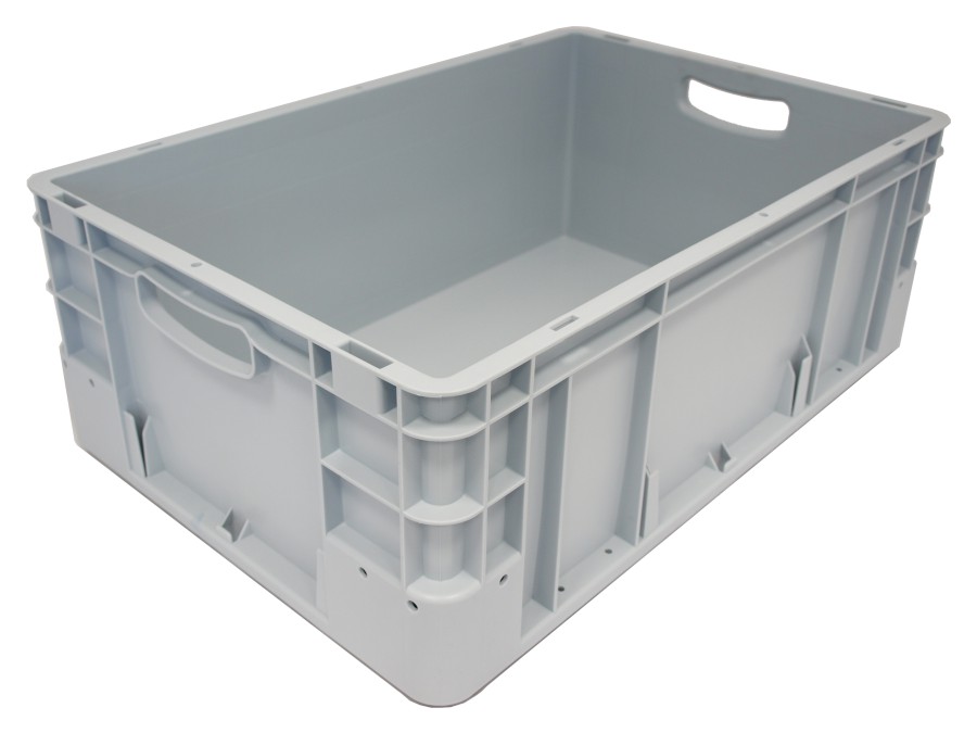 Přepravka Silverline 2272/000300 šedá, OÚ, uzavřená, 2 držáky etiket